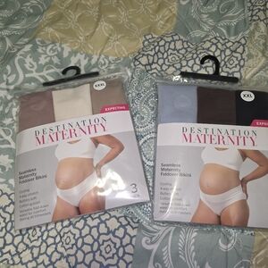 6 Ct Seamless Maternity Foldover Bikini Underwear